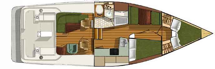 Shannon 38 HPS Interior 2
