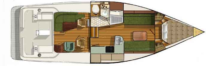 Shannon 38HPS Interior Layout 4